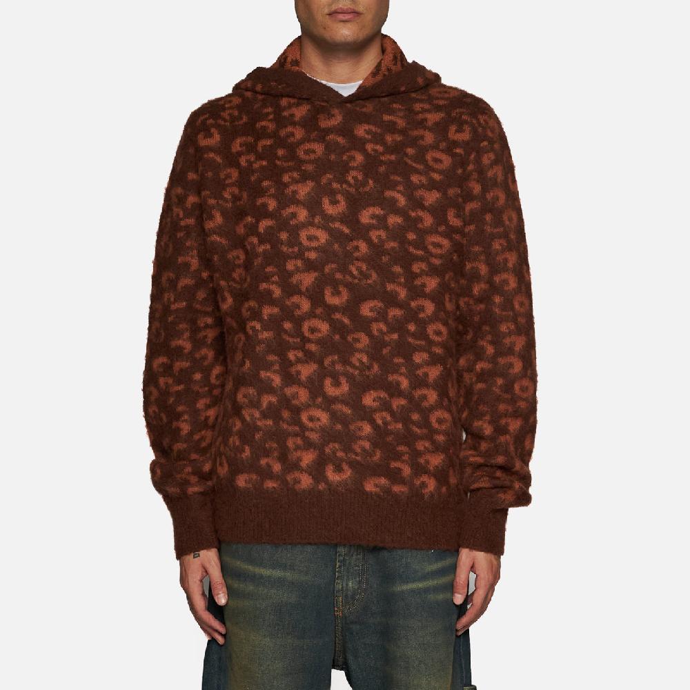 Salvatore Santoro MAGLIA CON CAPPUCCIO - BROWN In Linea