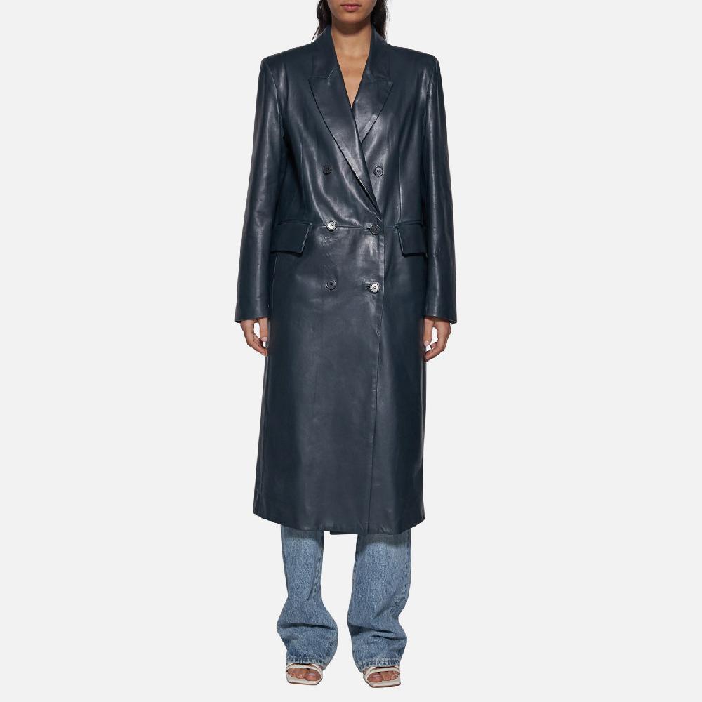 Salvatore Santoro CAPPOTTO IN PELLE - ASFALTO Promozione