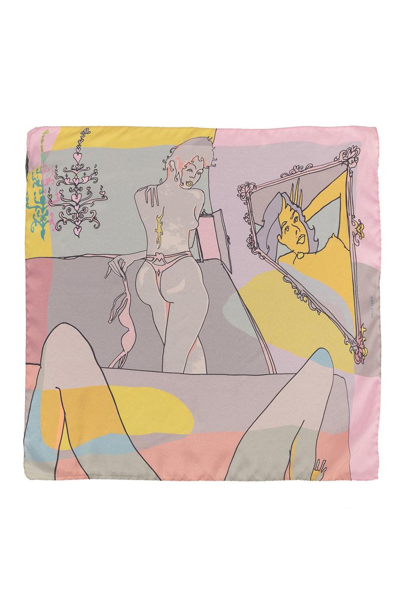 Sans Tabù Foulard pura seta “Specchio Delle Mie Brame” - Rose Shopping Online