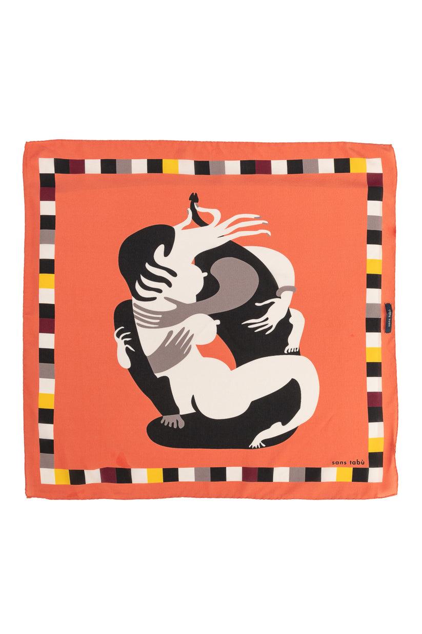 Sans Tabù Foulard pura seta “L'abbraccio” Prezzo Ridotto