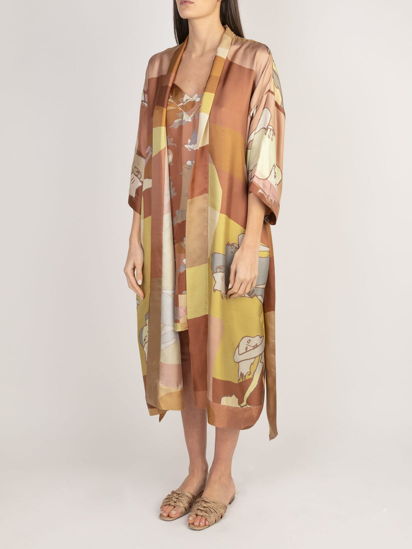 Sans Tabù Slipdress pura seta “L’amore” - Twilight Saldi