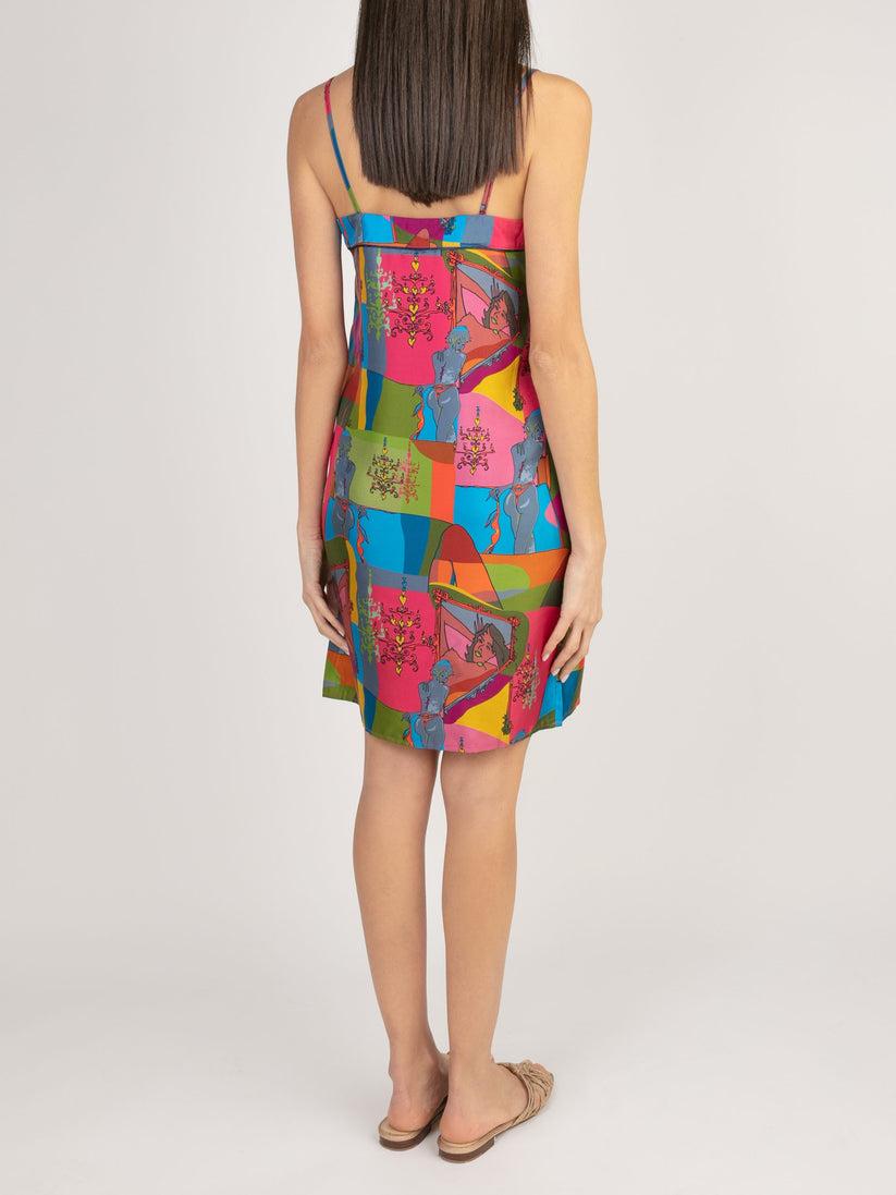 Sans Tabù Slipdress pura seta “Specchio delle mie brame" - Dark Rose Offerte