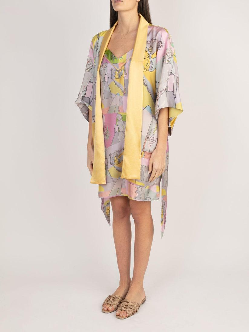 Sans Tabù Slipdress pura seta “Specchio Delle Mie Brame” - Rose Fino Al -60%