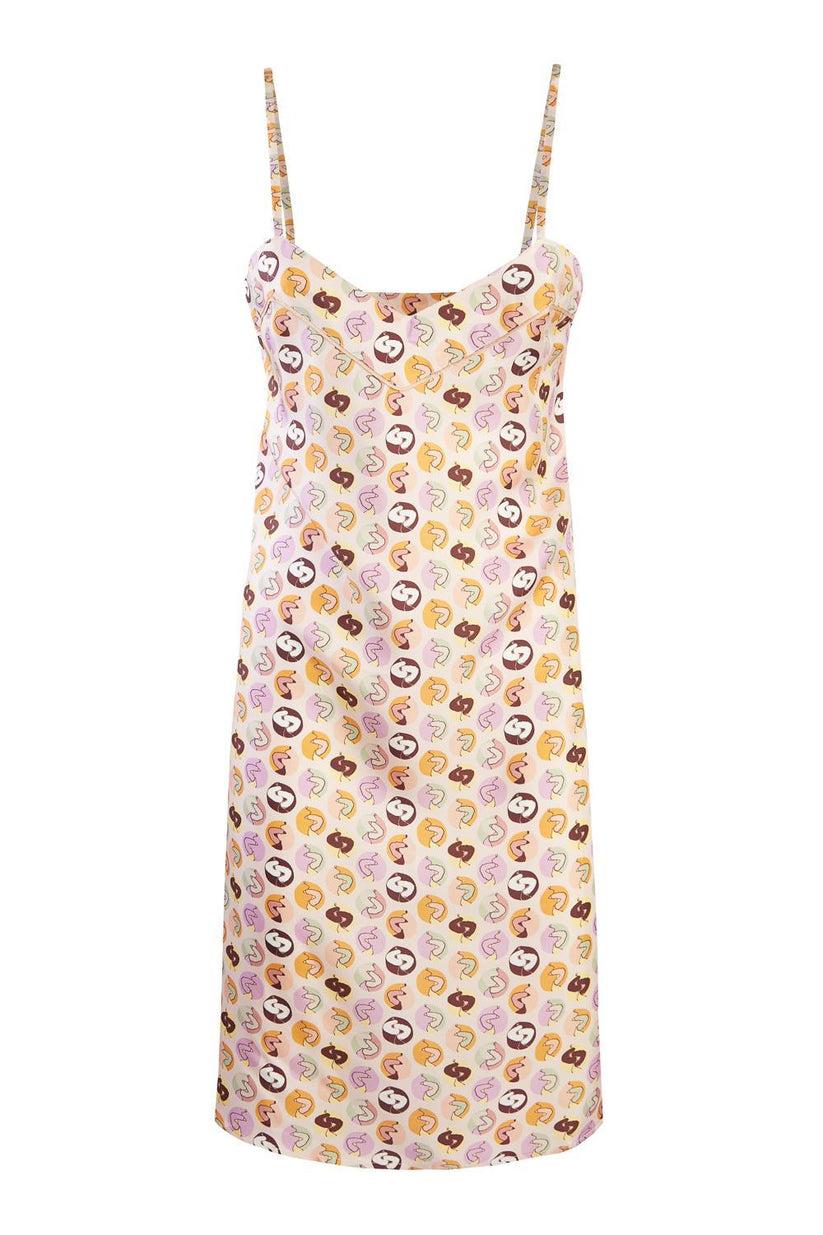 Sans Tabù Slipdress pura seta “Il bacio”- Nude Offerta temporanea