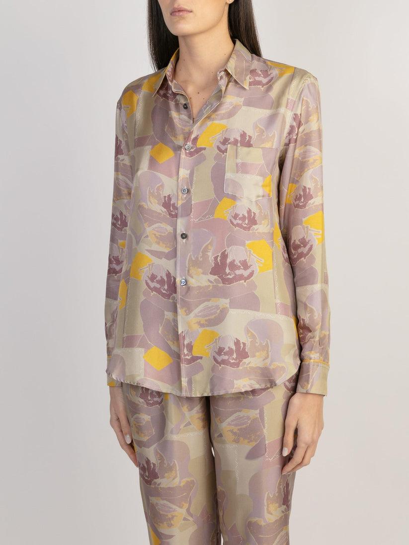 Sans Tabù Camicia in pura seta a maniche lunghe “Pillow Talk” - Dawn Sottocosto