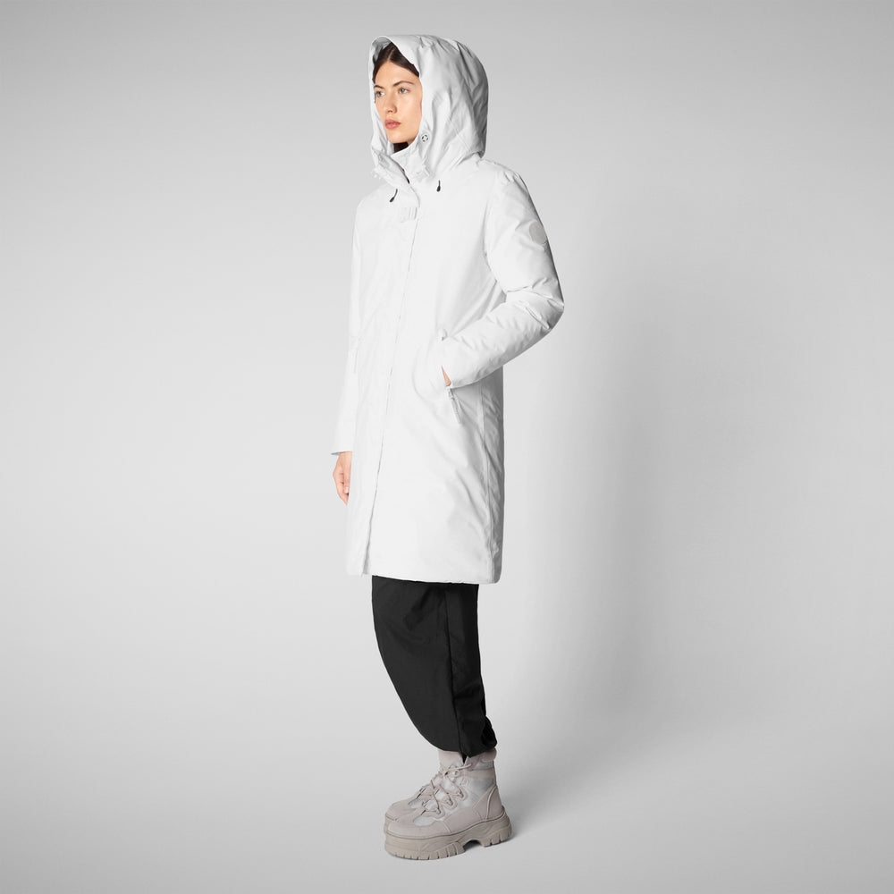 Save the duck PARKA CON CAPPUCCIO DONNA YUA WHITE Hotsell