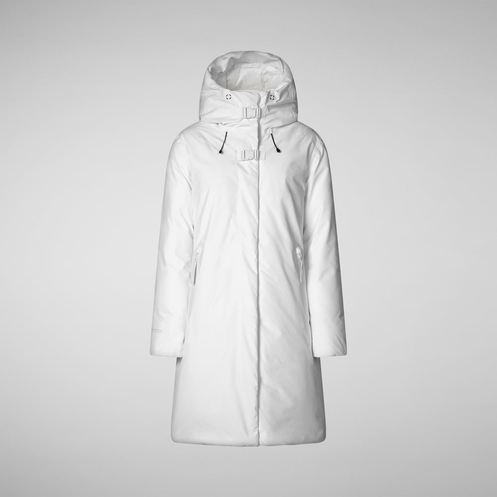 Save the duck PARKA CON CAPPUCCIO DONNA YUA WHITE Hotsell