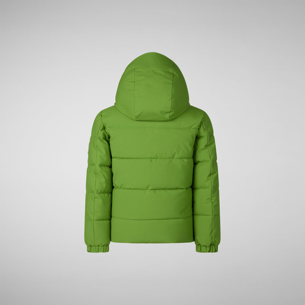 Save the duck PARKA CON CAPPUCCIO BAMBINO KLAUS VERDE ERBA Affare Del Giorno