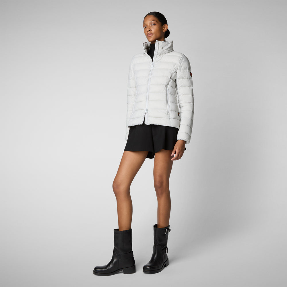 Save the duck PIUMINO ANIMAL FREE CON CAPPUCCIO DONNA AMELIE GRIGIO NEBBIA Online