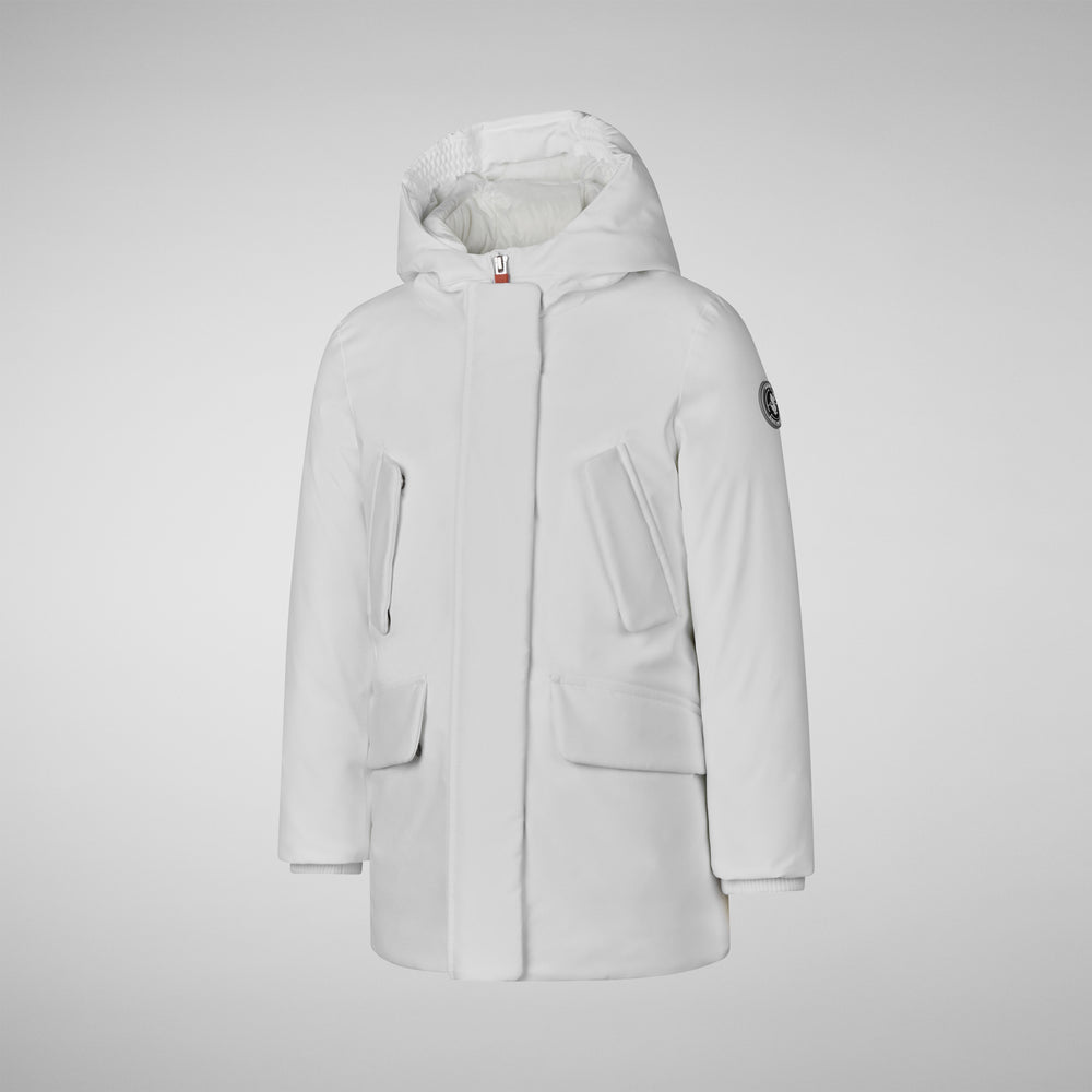 Save the duck PARKA CON CAPPUCCIO BAMBINA ALLY WHITE Hotsell
