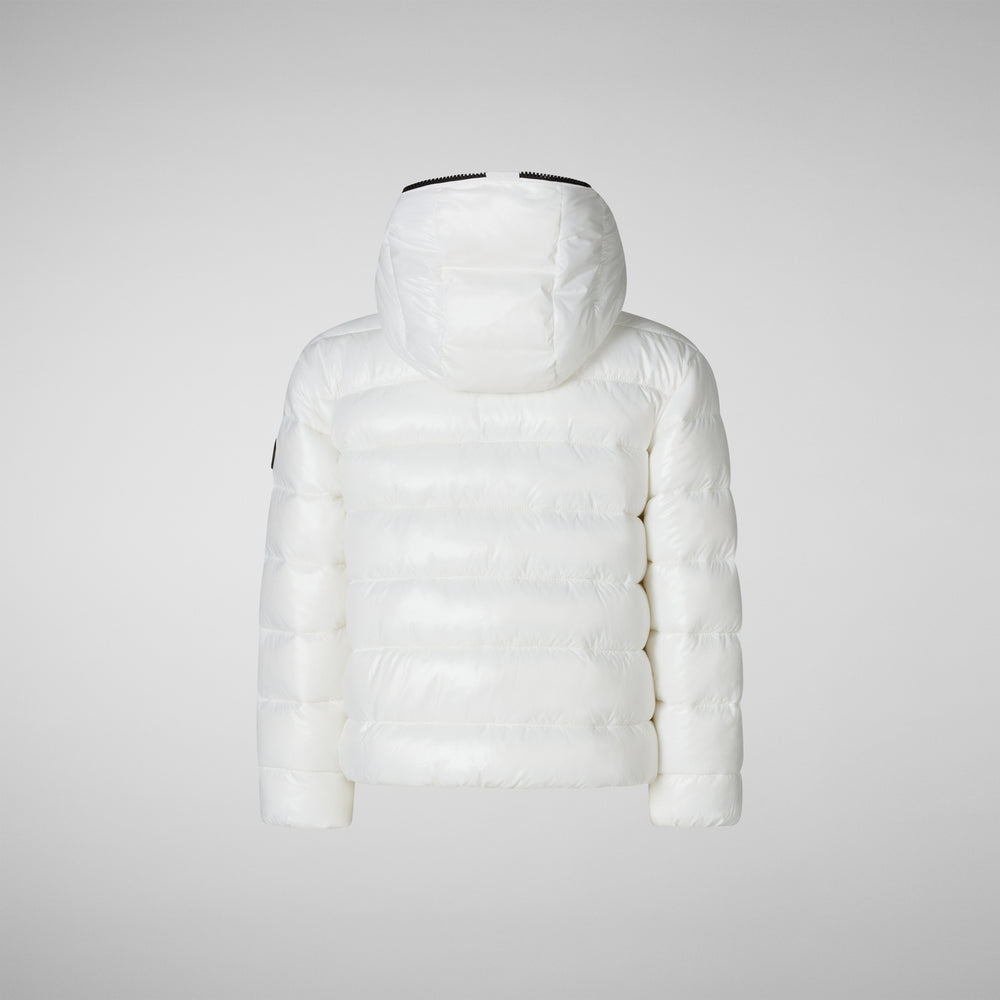 Save the duck BOMBER CON CAPPUCCIO BAMBINA IMARA BIANCO I Più Venduti