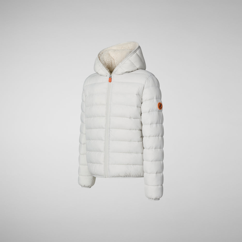 Save the duck PIUMINO ANIMAL FREE BAMBINA LECI GRIGIO NEBBIA Moda