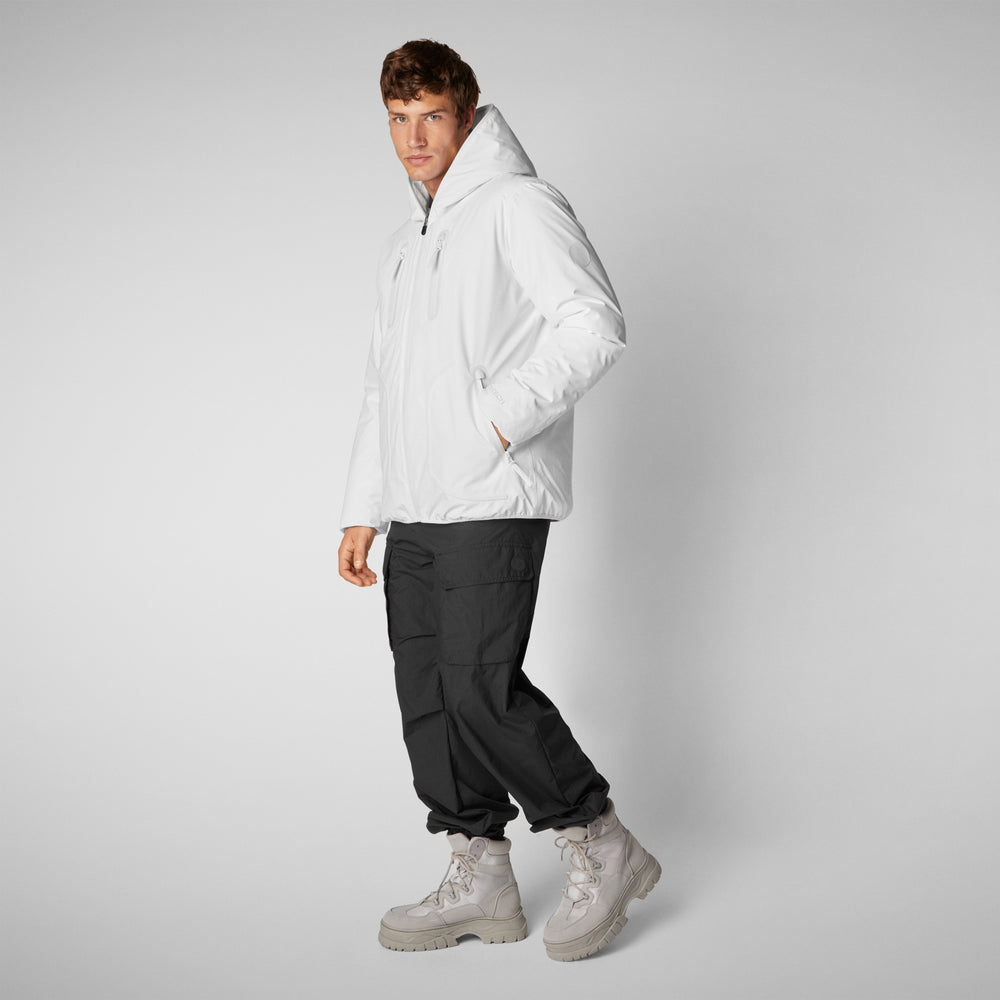 Save the duck PARKA UOMO BENEDICT IN WHITE Promozione