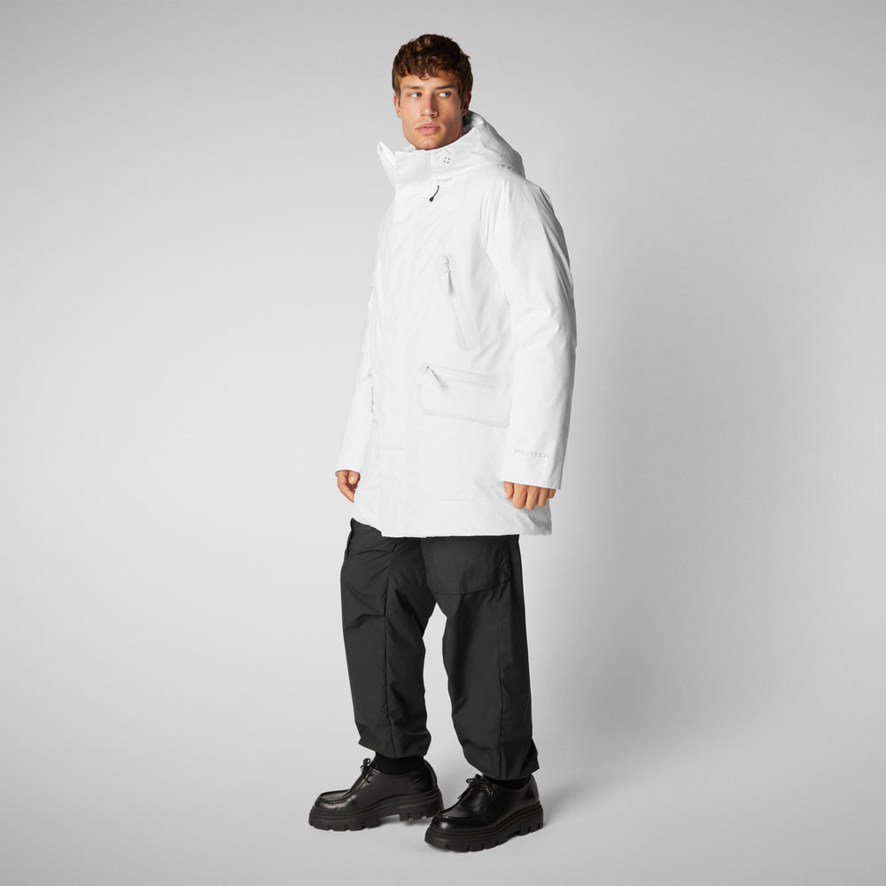 Save the duck PARKA UOMO HARVEY IN WHITE 2025