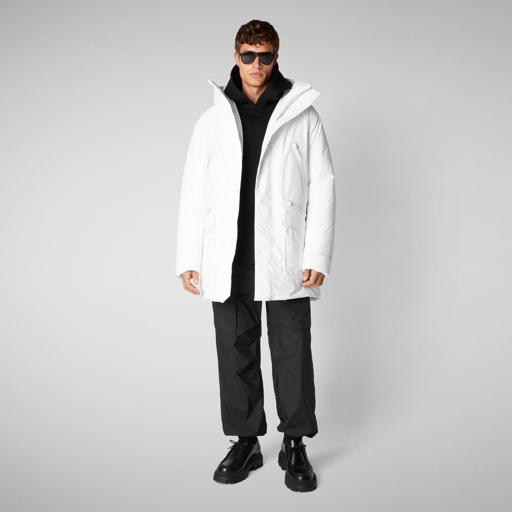 Save the duck PARKA UOMO HARVEY IN WHITE 2025