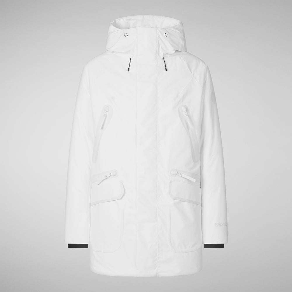 Save the duck PARKA UOMO HARVEY IN WHITE 2025