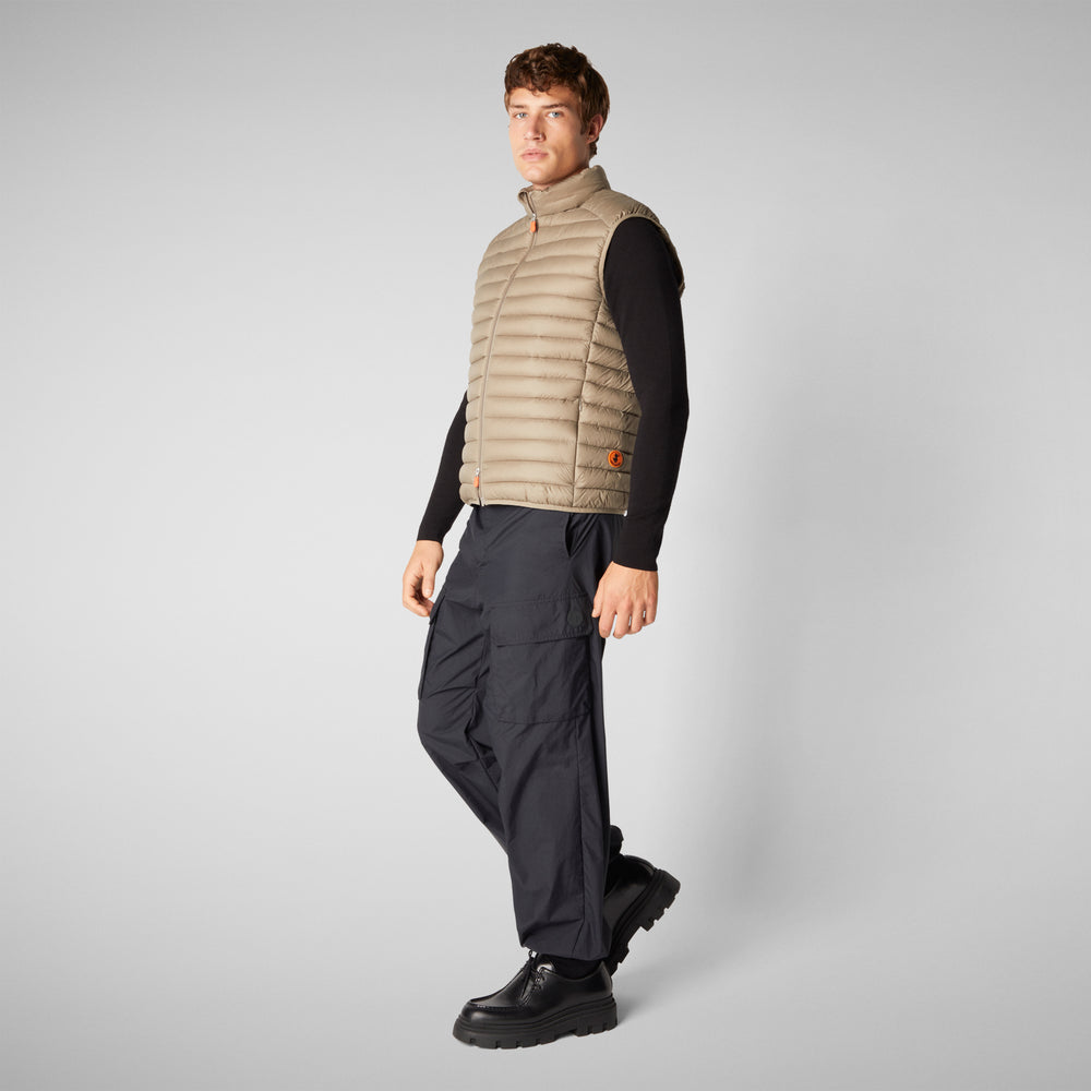 Save the duck Gilet imbottito uomo Adam Grigio elefante Qualità Garantita