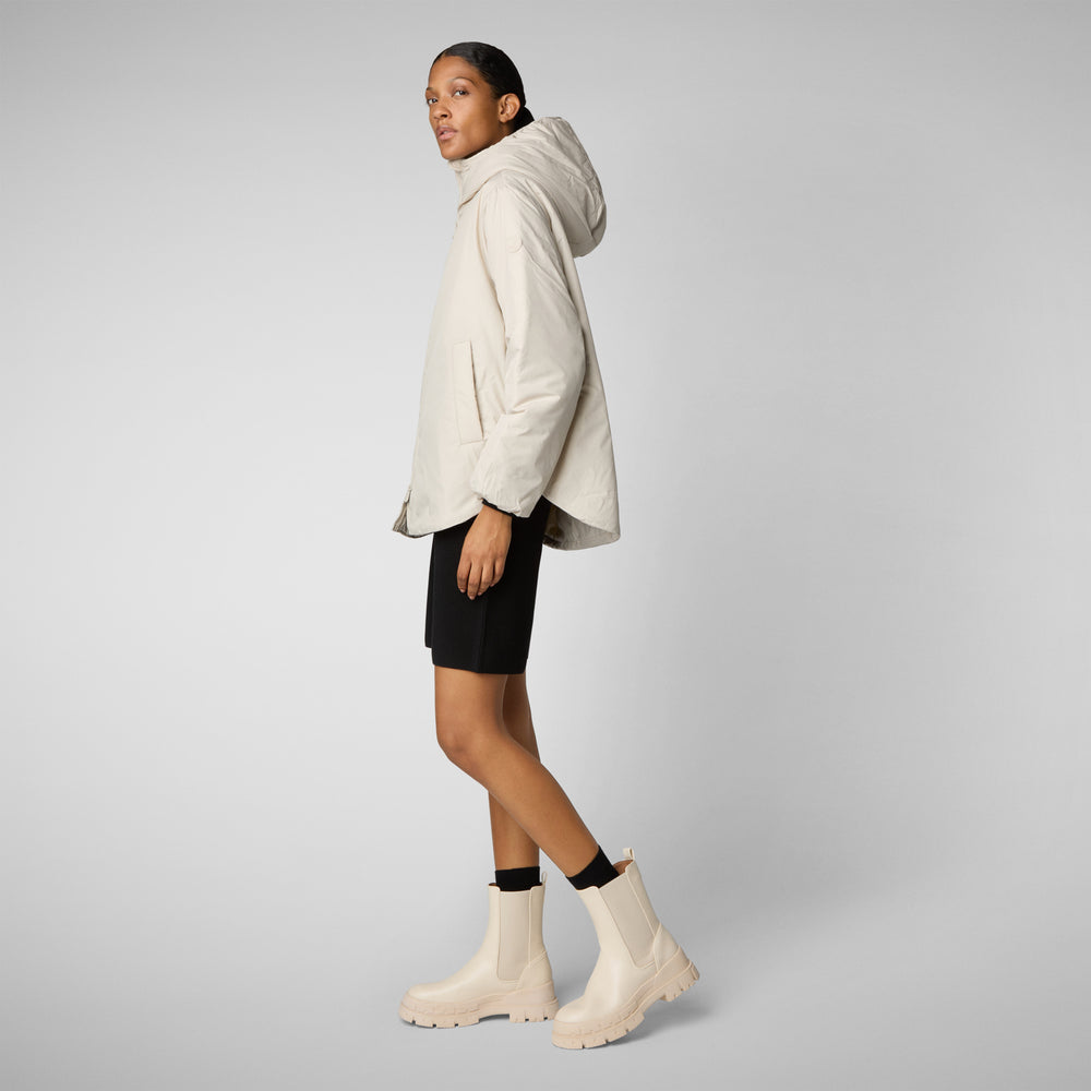 Save the duck CAPPOTTO CON CAPPUCCIO NIAZ RAINY BEIGE Acquista Ora