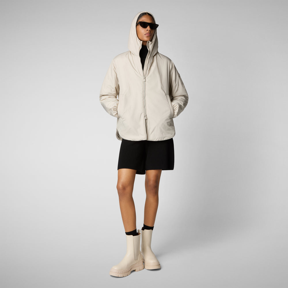 Save the duck CAPPOTTO CON CAPPUCCIO NIAZ RAINY BEIGE Acquista Ora
