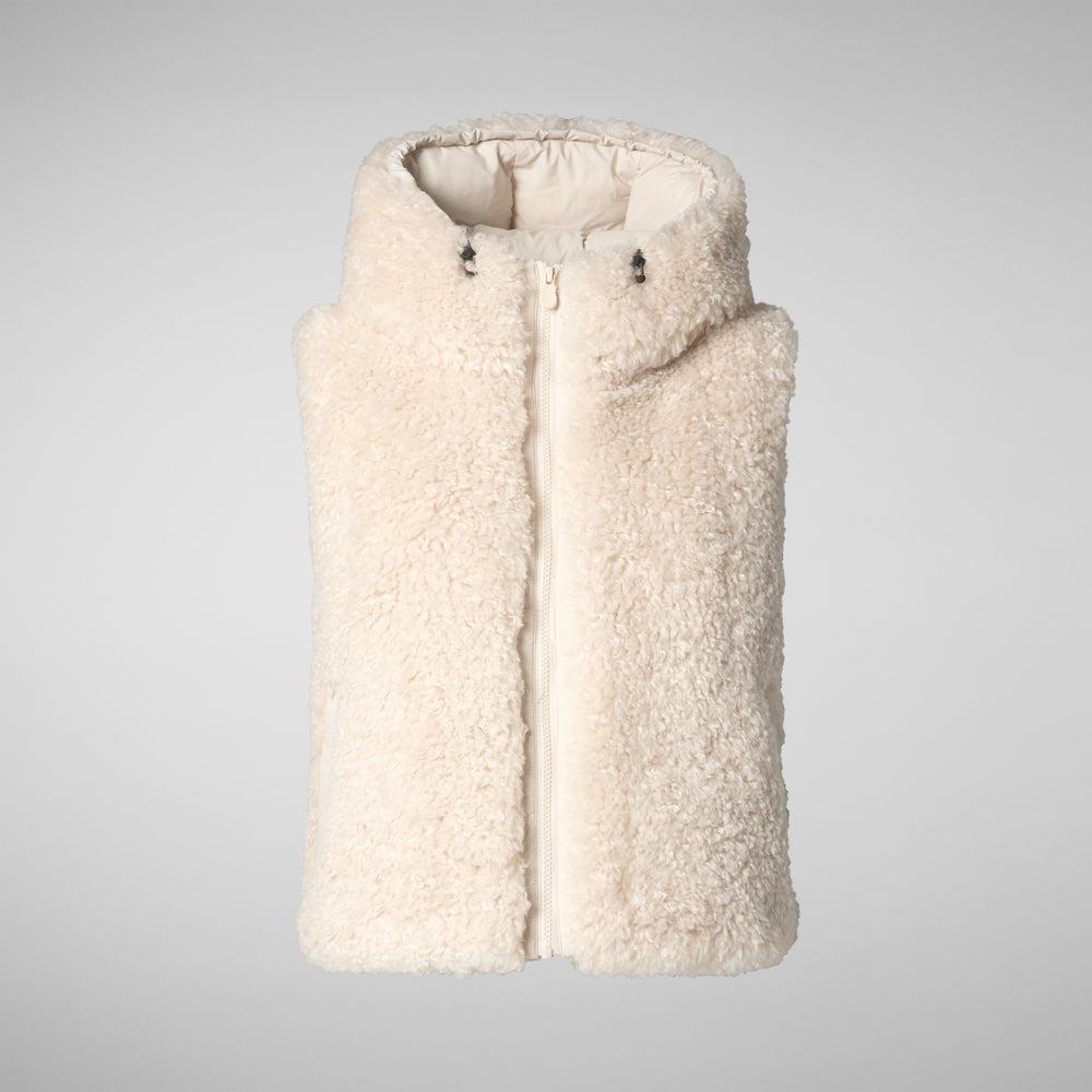 Save the duck GILET CON CAPPUCCIO DONNA KLARA BEIGE Fino Al -60%
