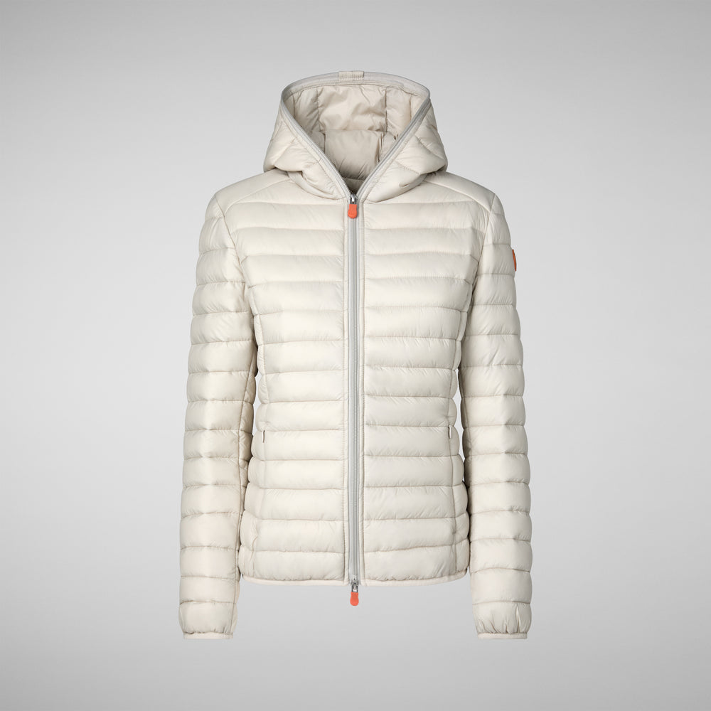 Save the duck Piumino animal free con cappuccio donna Daisy Beige chiaro Shopping Online