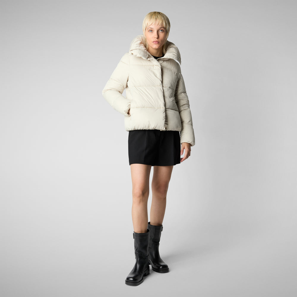 Save the duck PIUMINO ANIMAL FREE DONNA FELICITY BEIGE Prezzo Ridotto