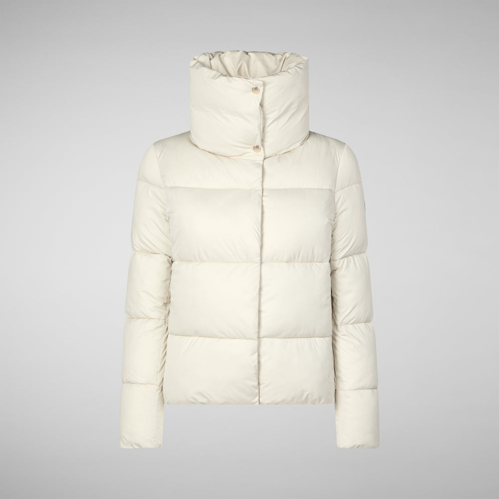 Save the duck PIUMINO ANIMAL FREE DONNA FELICITY BEIGE Prezzo Ridotto