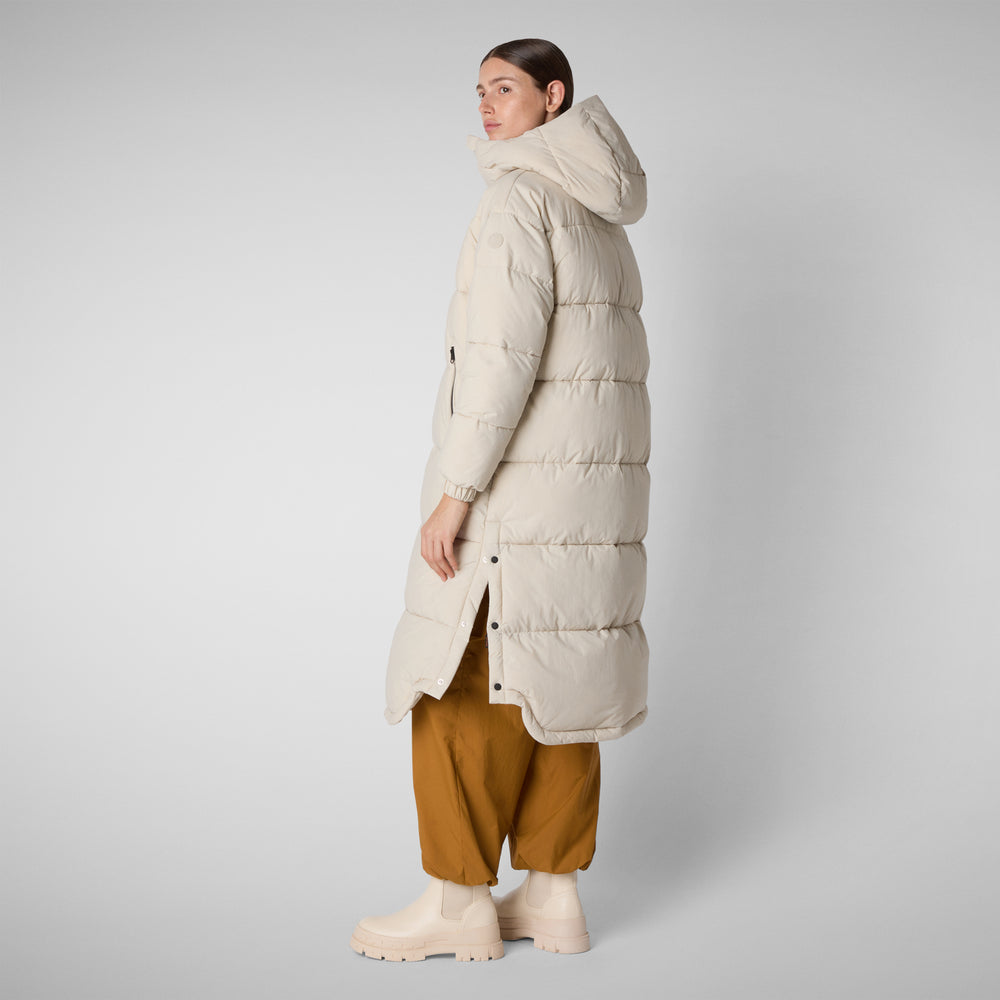 Save the duck PIUMINO ANIMAL FREE DONNA HALESIA RAINY BEIGE Sottocosto