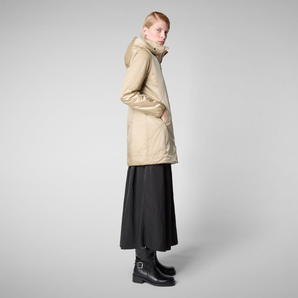 Save the duck CAPPOTTO CON CAPPUCCIO RHIA BEIGE Convenienza