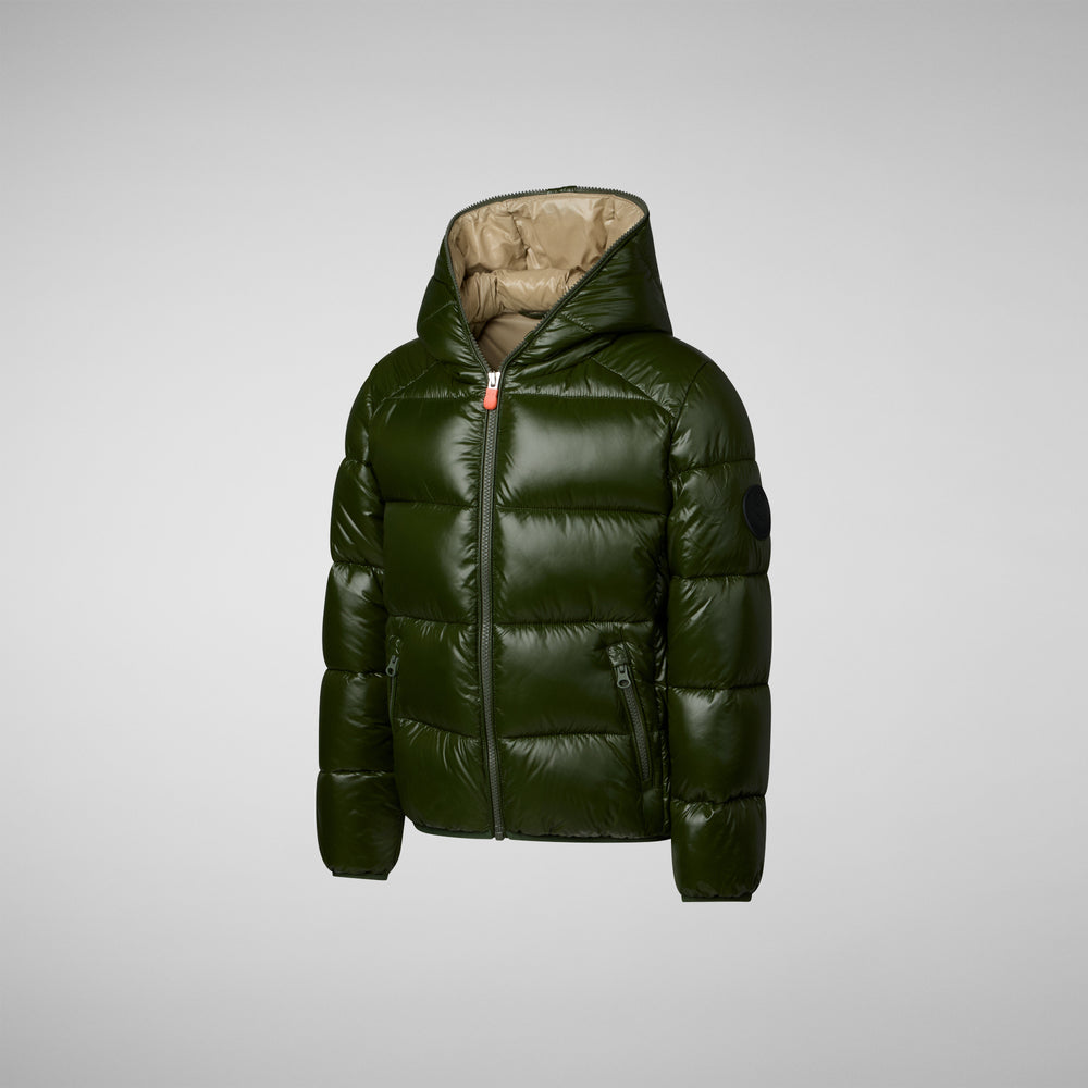 Save the duck PIUMINO ANIMAL FREE BAMBINO ARTIE VERDE BOSCO Moda