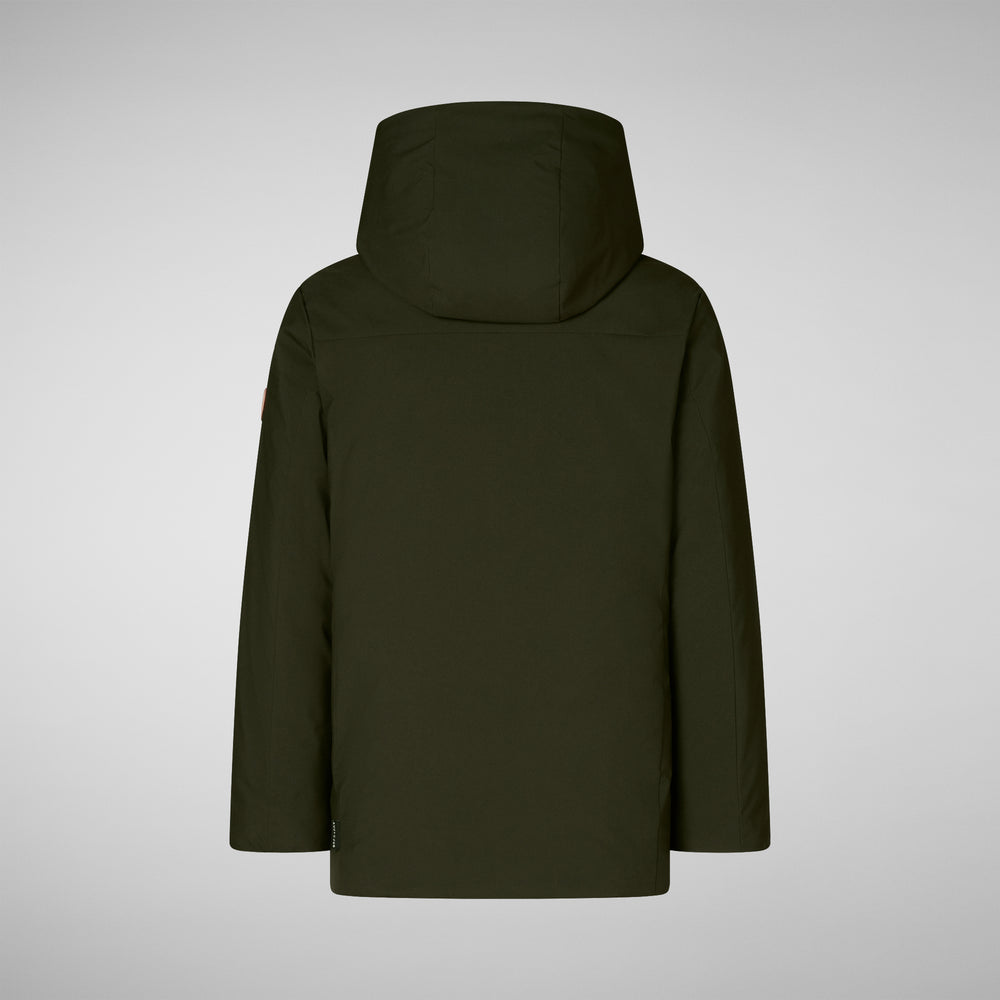 Save the duck PARKA CON CAPPUCCIO BAMBINO ALBI VERDE 2025