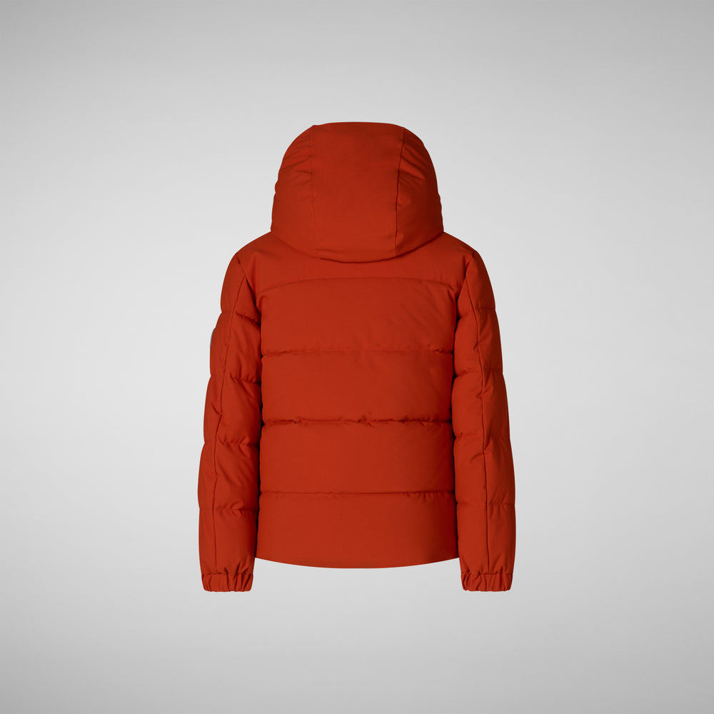 Save the duck PARKA CON CAPPUCCIO BAMBINO KLAUS ARANCIONE Nuovo