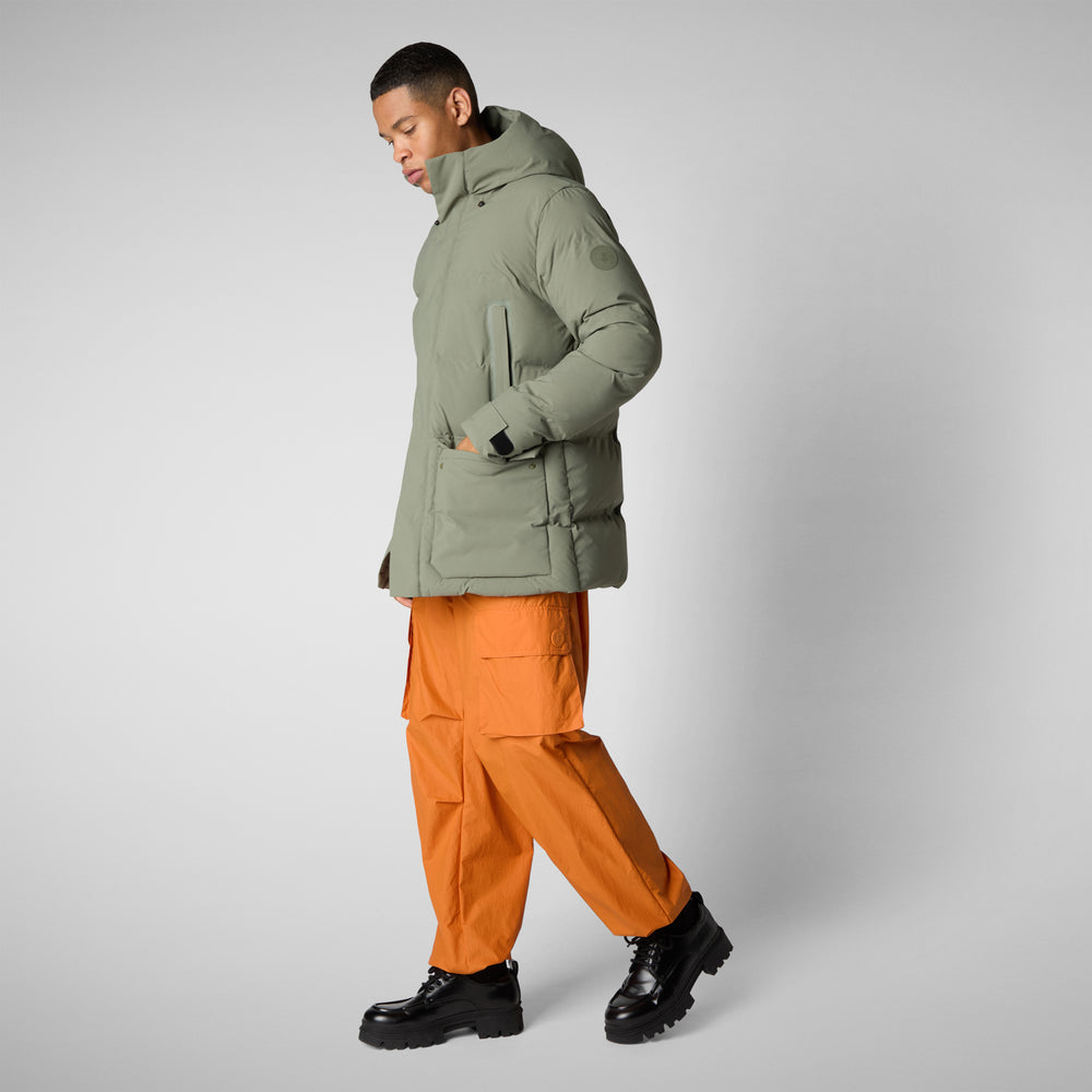 Save the duck PARKA UOMO QUINLAN IN SWAMP GREEN Negozi Online
