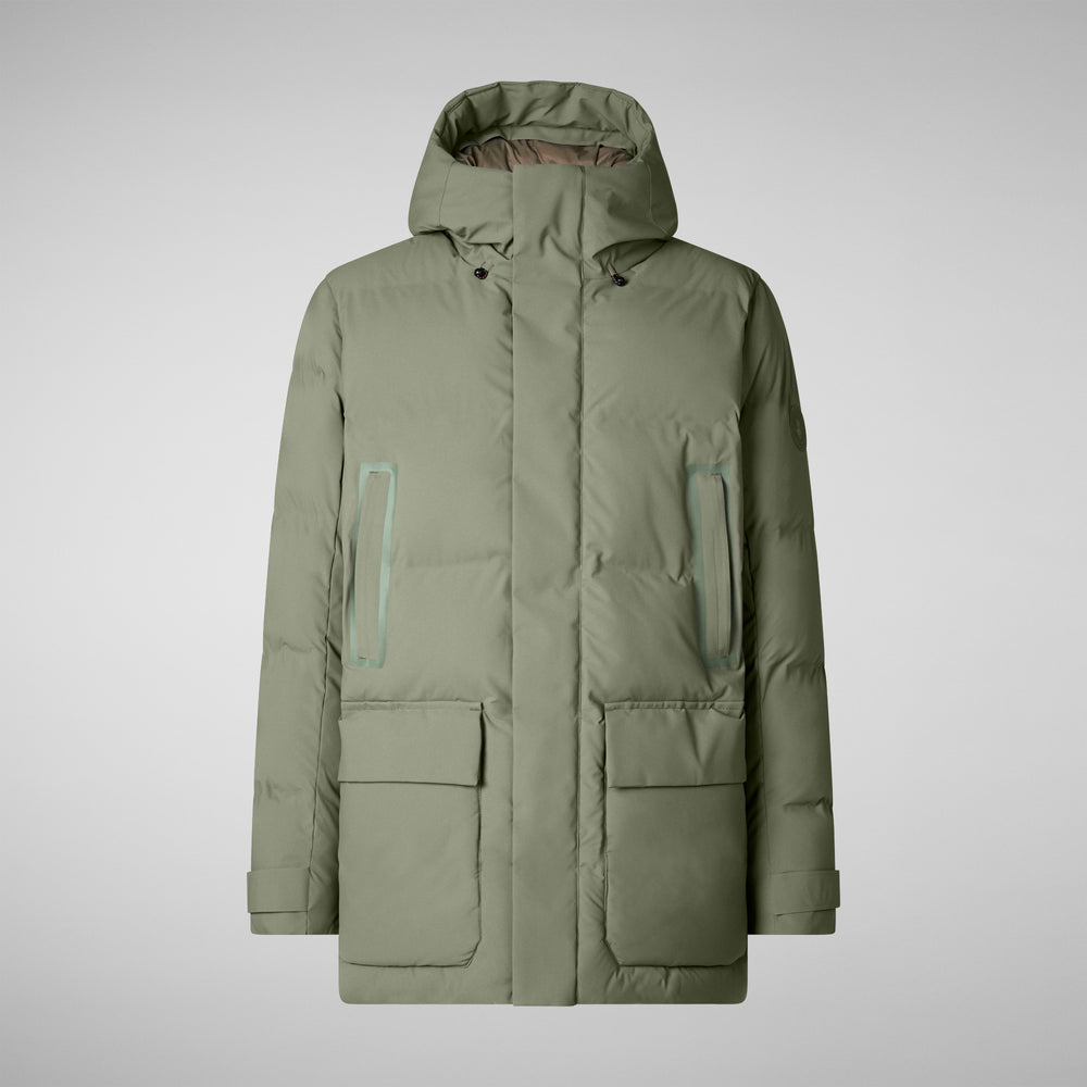 Save the duck PARKA UOMO QUINLAN IN SWAMP GREEN Negozi Online