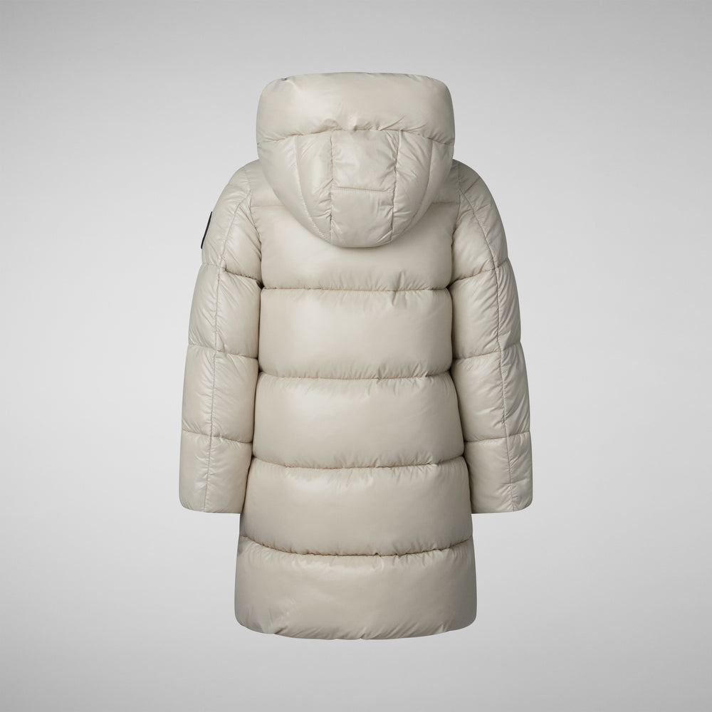 Save the duck PIUMINO ANIMAL FREE BAMBINA MILLIE RAINY BEIGE Prezzo Ridotto