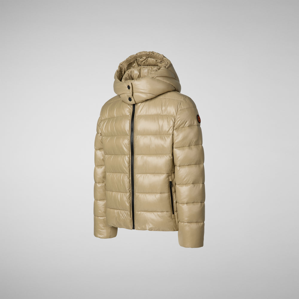 Save the duck PIUMINO ANIMAL FREE BAMBINA EVADINE BEIGE Presa