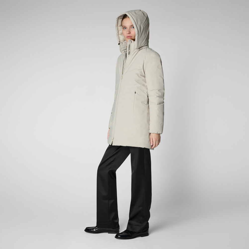 Save the duck PARKA DONNA CON CAPPUCCIO RACHEL RAINY BEIGE Super Saving Price