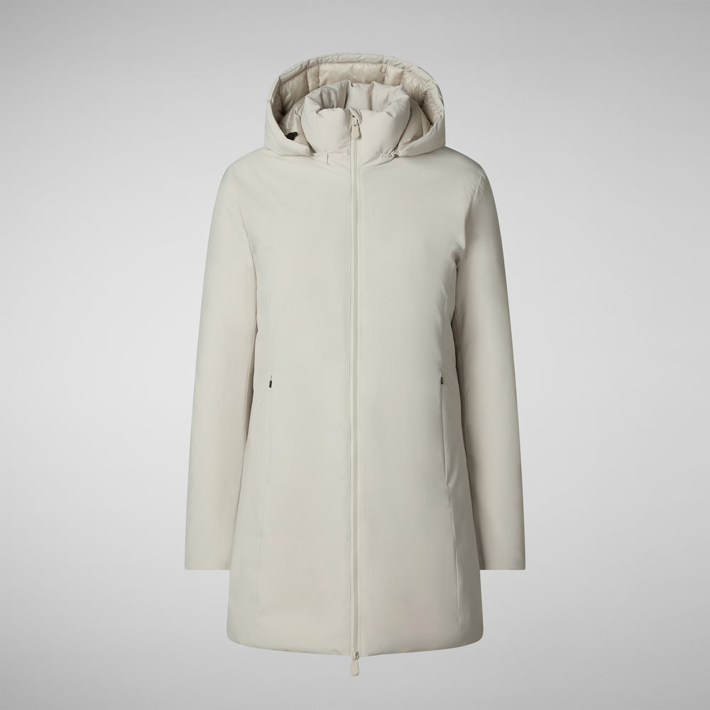 Save the duck PARKA DONNA CON CAPPUCCIO RACHEL RAINY BEIGE Super Saving Price