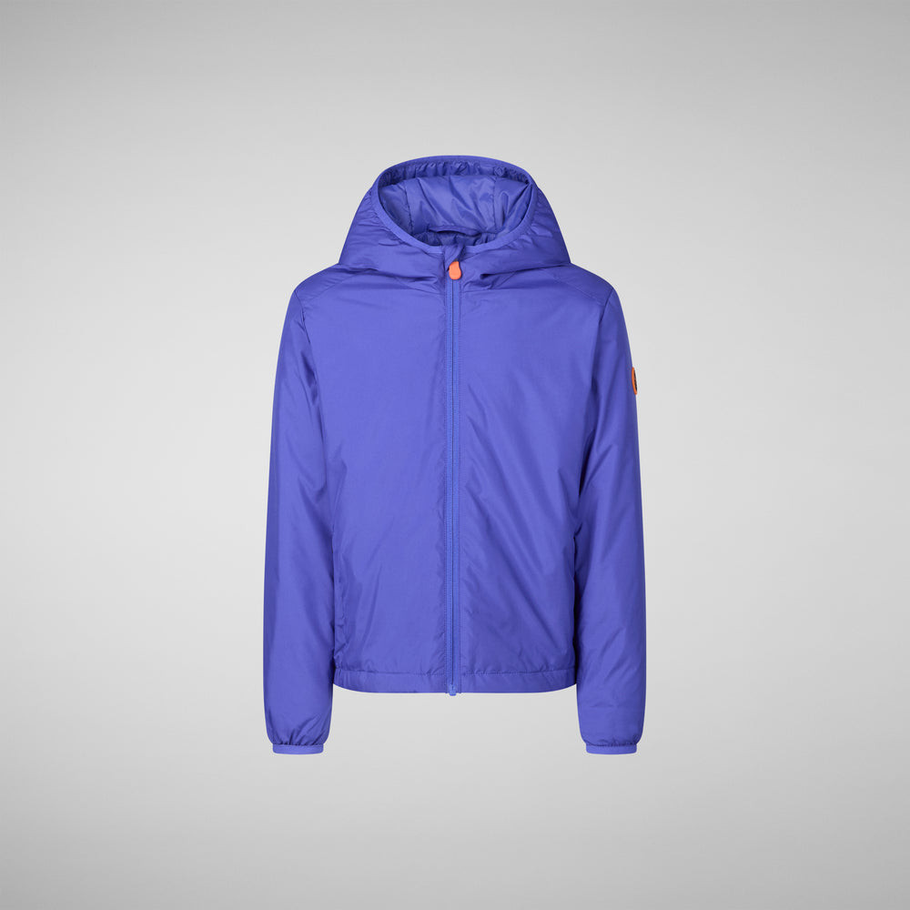 Save the duck GIACCA CON CAPPUCCIO BAMBINO GARETH BLU GENZIANA Promozione