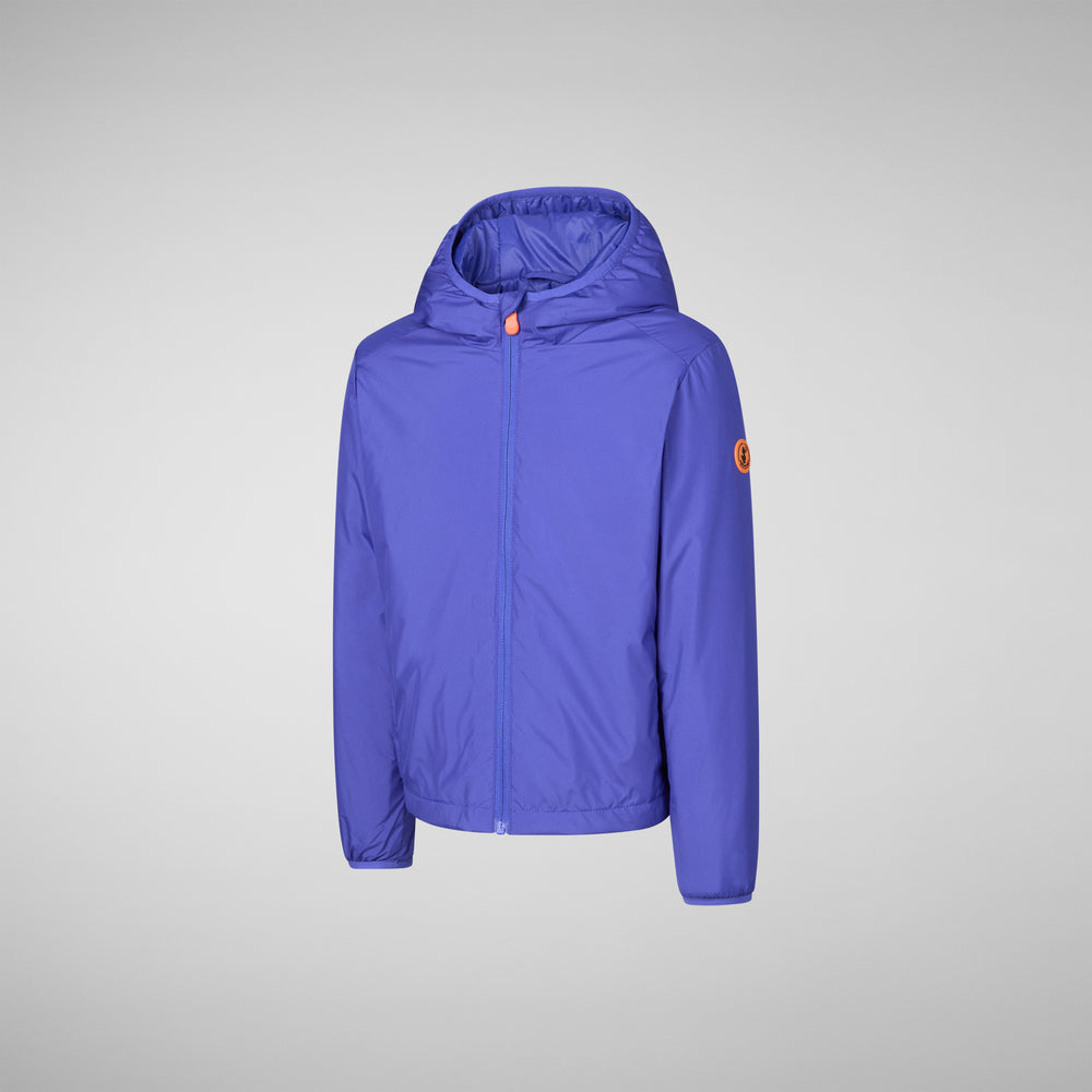 Save the duck GIACCA CON CAPPUCCIO BAMBINO GARETH BLU GENZIANA Promozione