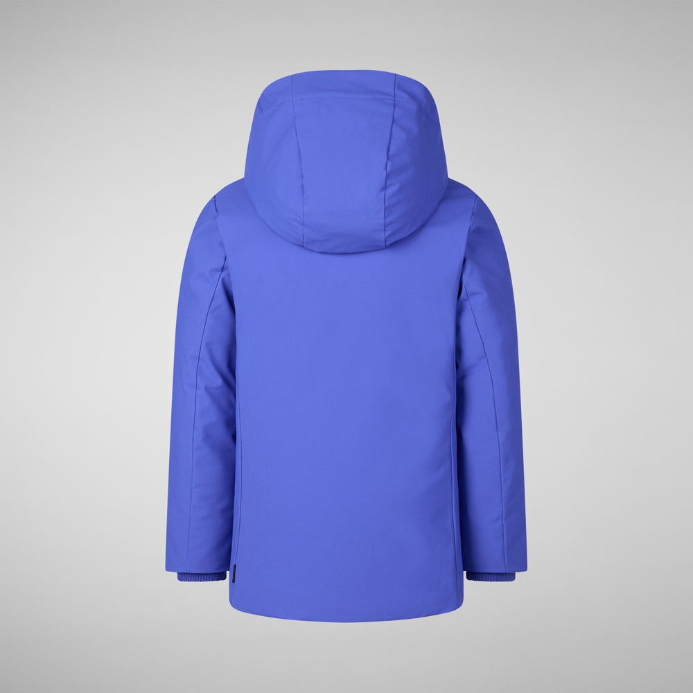 Save the duck PARKA CON CAPPUCCIO THEO BLU GENZIANA Spedizione Gratuita