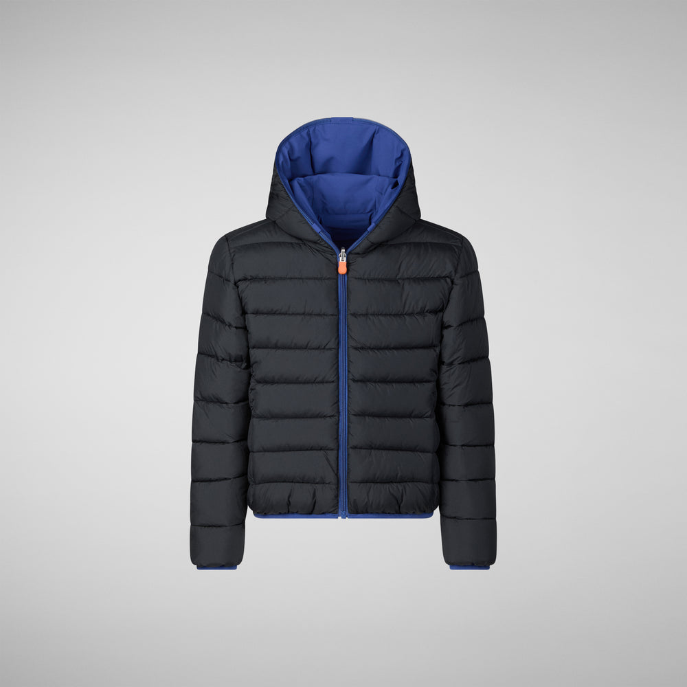Save the duck GIACCA CON CAPPUCCIO BAMBINO OLIVER ECLIPSE BLU Soddisfazione Garantita