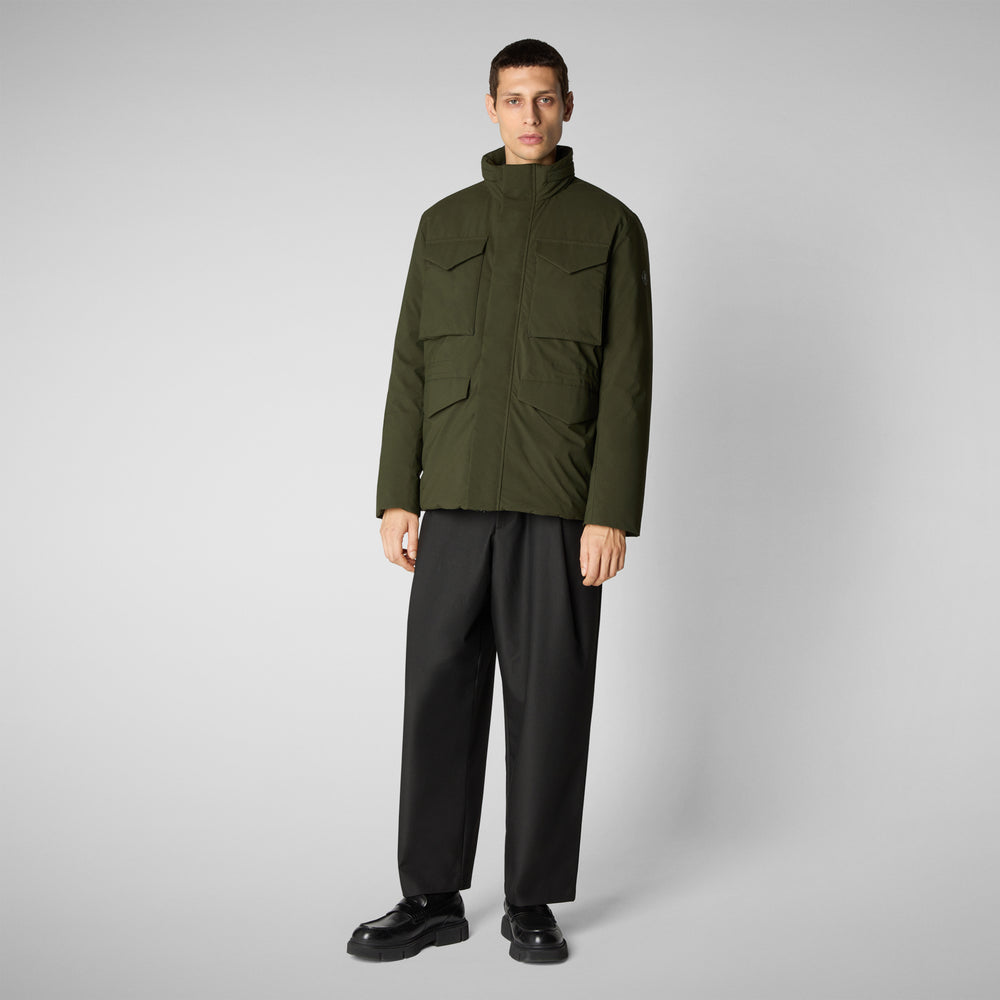 Save the duck PARKA UOMO TRENTON IN LAND GREEN Shopping Online