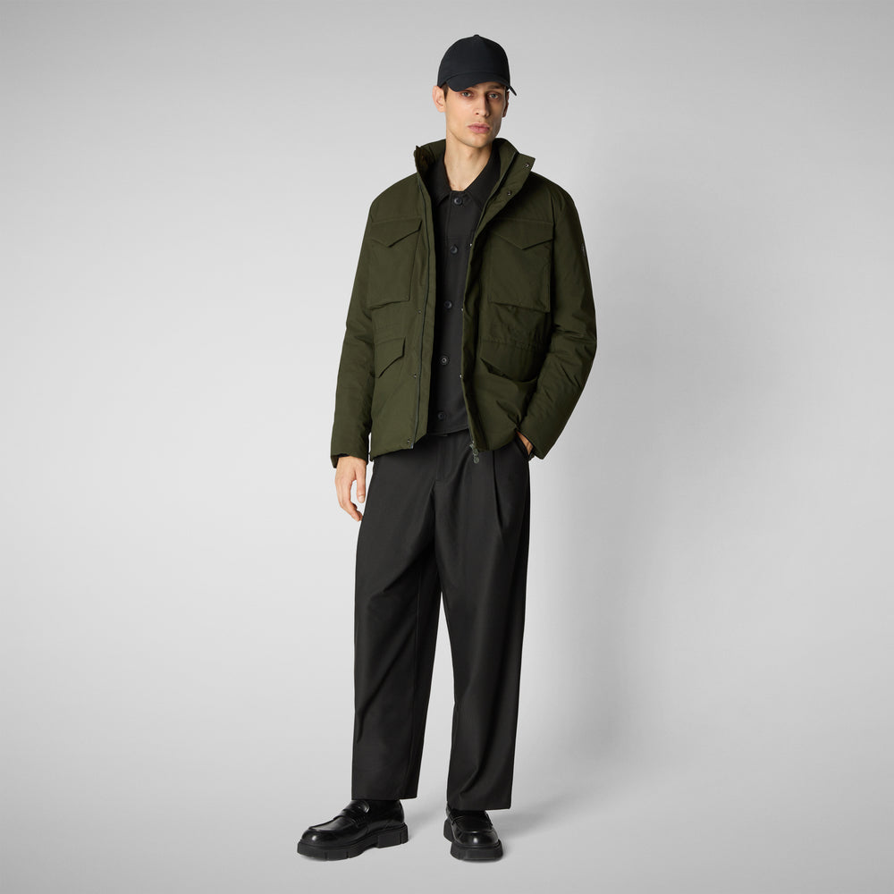 Save the duck PARKA UOMO TRENTON IN LAND GREEN Shopping Online