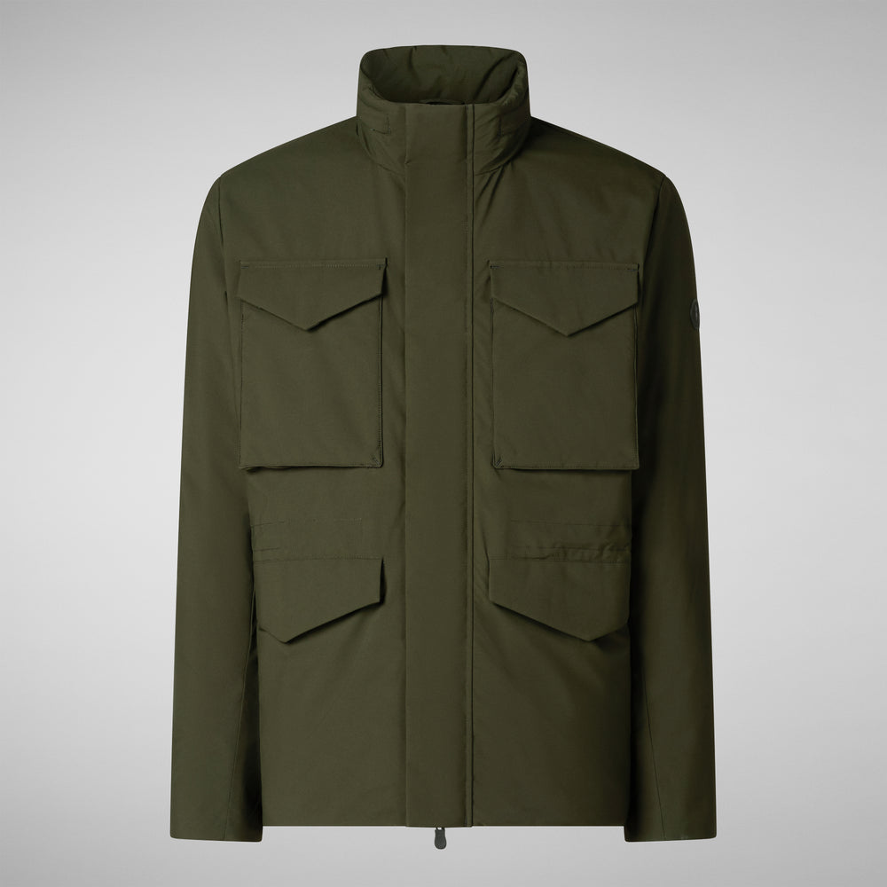 Save the duck PARKA UOMO TRENTON IN LAND GREEN Shopping Online