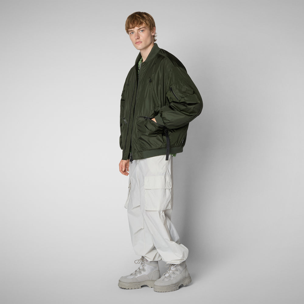 Save the duck Giacca bomber unisex Usher in verde bosco Affare Del Giorno