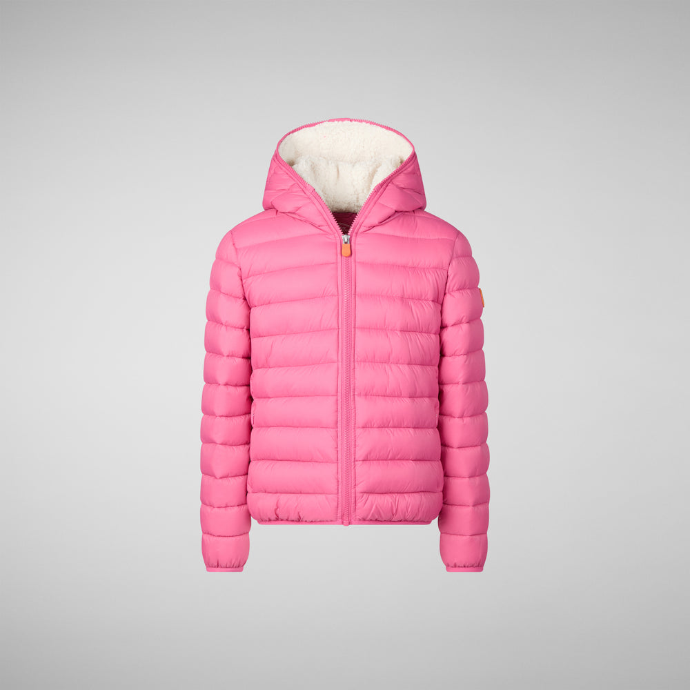 Save the duck PIUMINO ANIMAL FREE BAMBINA LECI GEM PINK Sconto