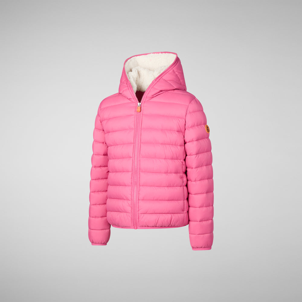 Save the duck PIUMINO ANIMAL FREE BAMBINA LECI GEM PINK Sconto