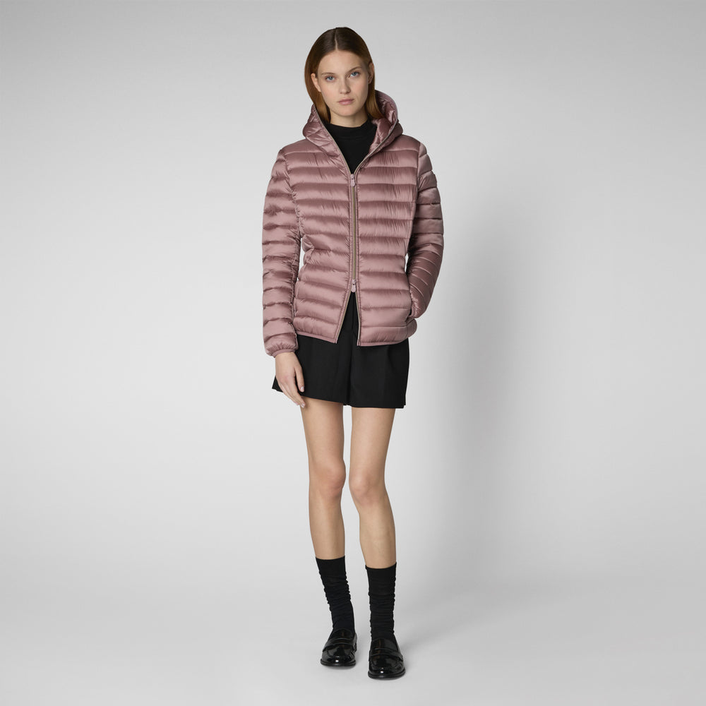 Save the duck PIUMINO ANIMAL FREE CON CAPPUCCIO DONNA ALEXIS ROSA CIPRIA Saldi Di Fabbrica