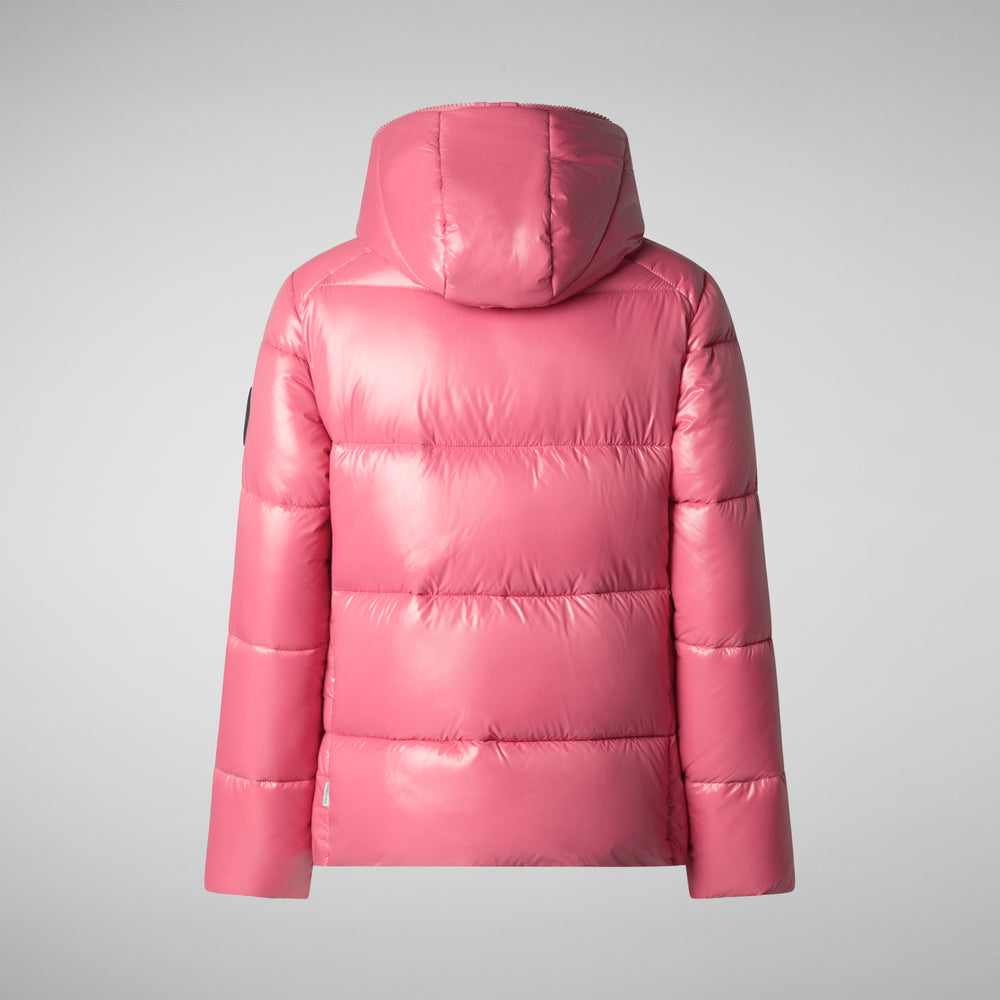 Save the duck PIUMINO ANIMAL FREE CON CAPPUCCIO DONNA LOIS ROSA Negozio